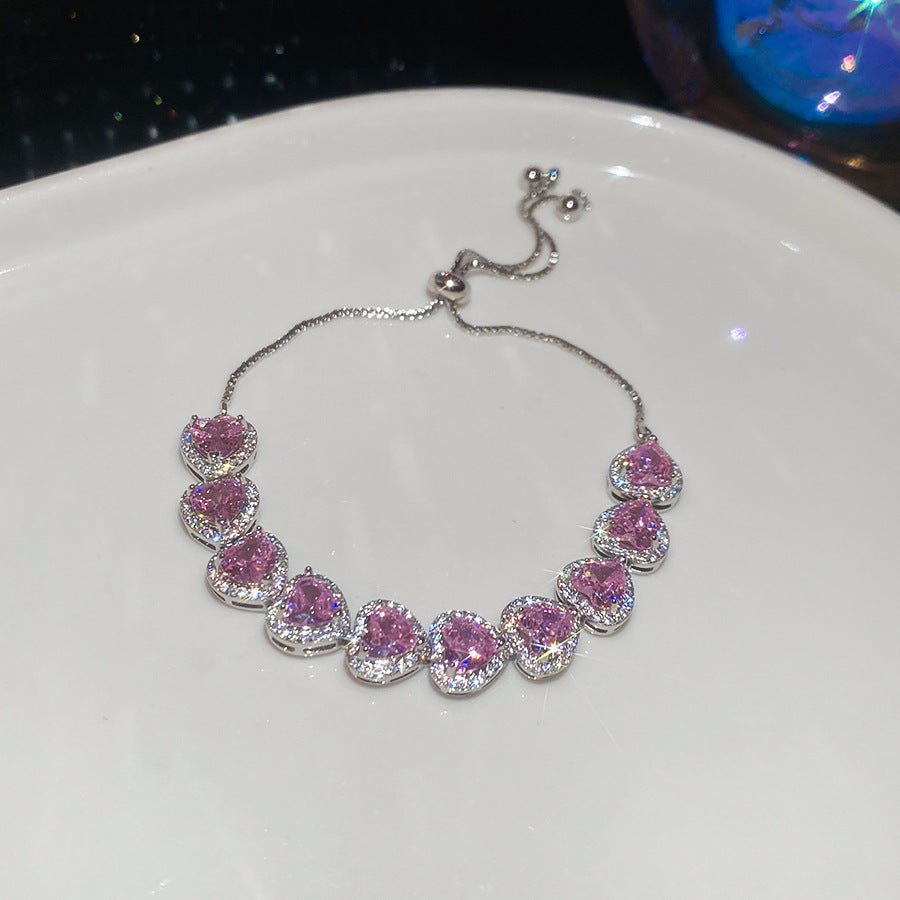 Blumenvielfalt Zirkonia Armband Elegant