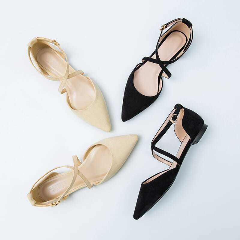 Spitze Sandalen mit Fesselriemen | LuxeStyle