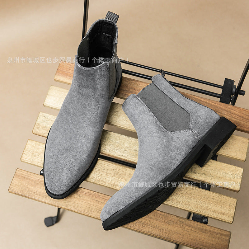 Herren High-Top-Lederboots Europäisch/Amerikanisch Gr. XXL