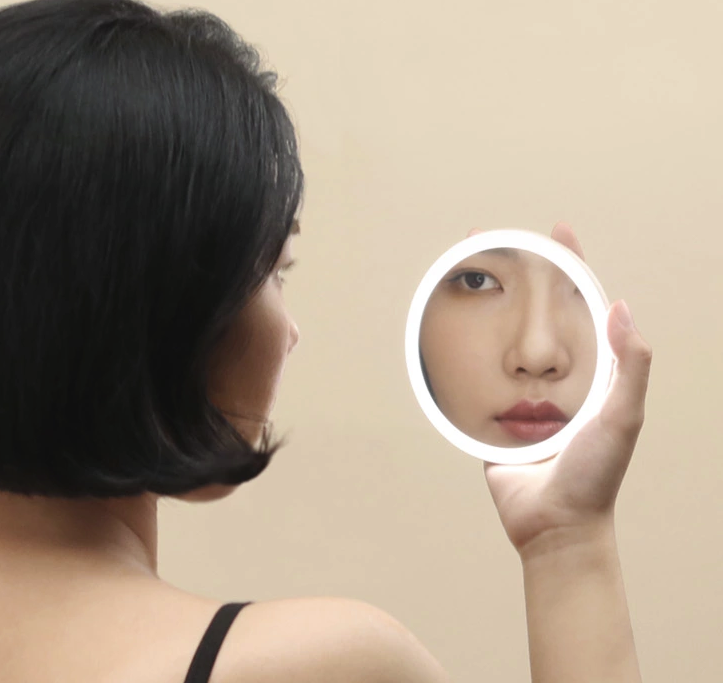 Mini Make-up Spiegel mit LED-Licht