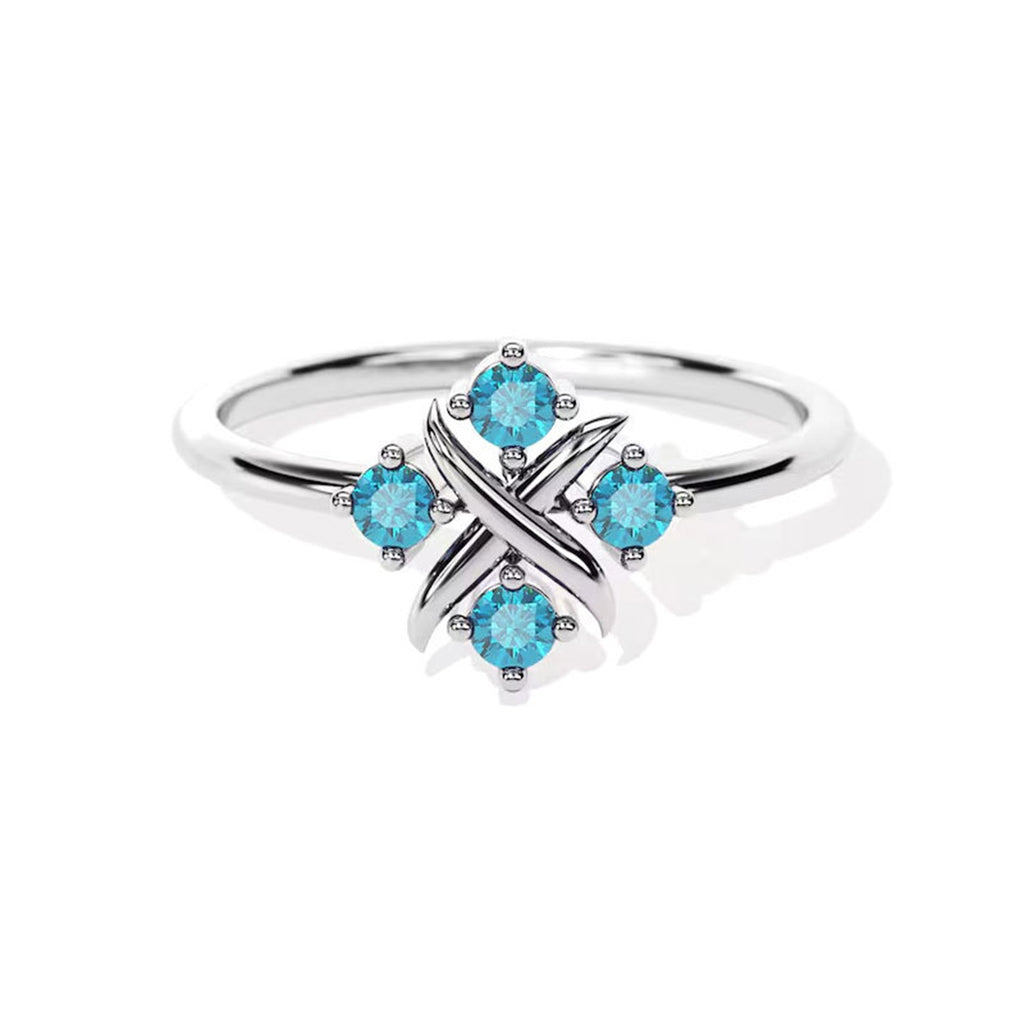 Vier-Stein Ring · Damen – Bild 3 | LuxeStyle
