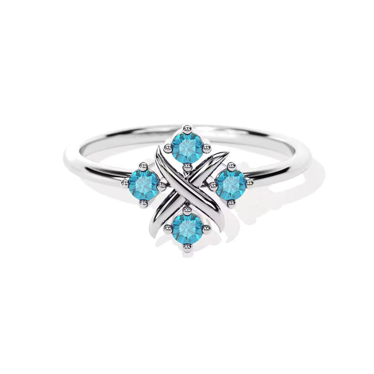Vier-Stein Ring · Damen – Bild 3 | LuxeStyle