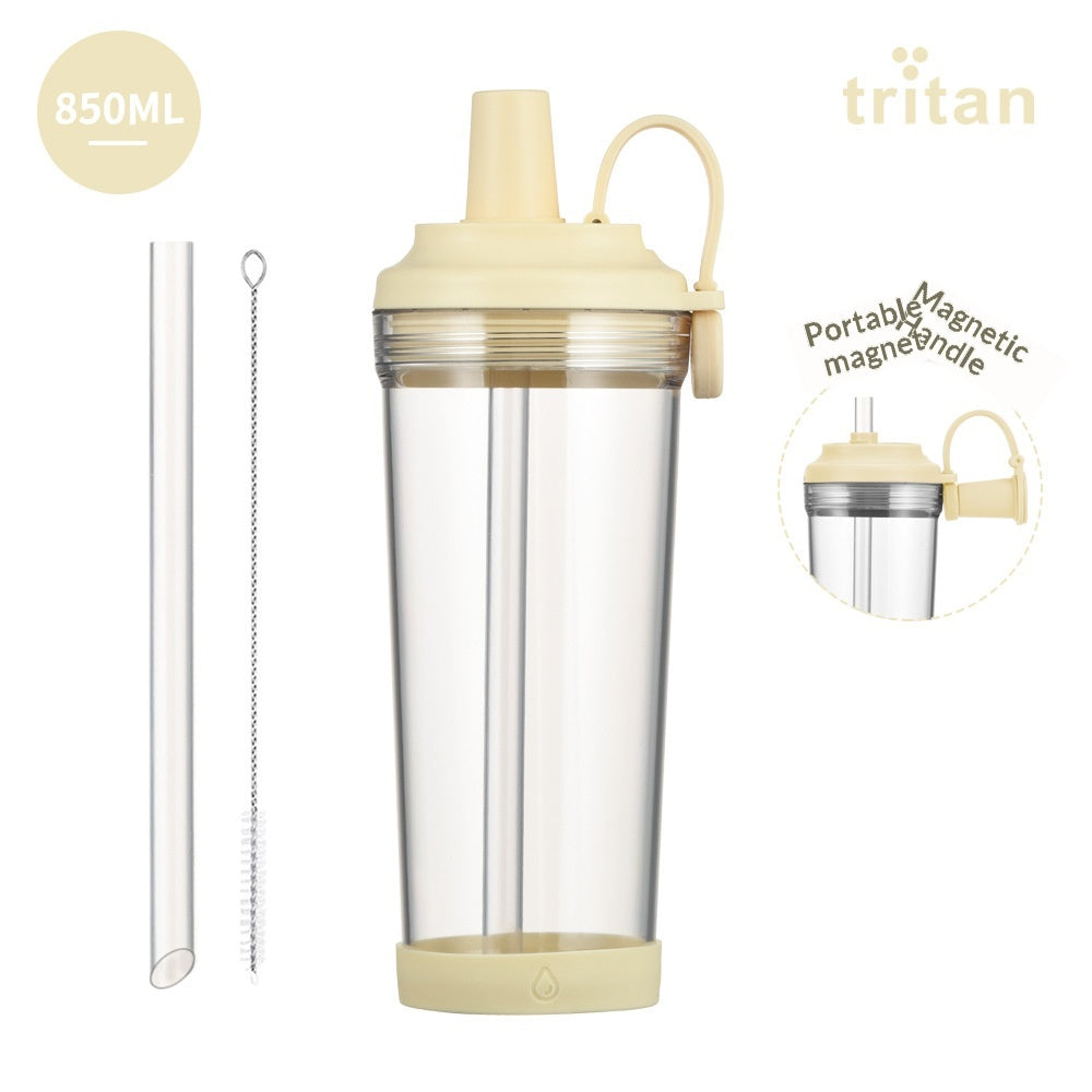 Trinkflasche mit Magnetgriff und Strohhalm – Bild 20 | LuxeStyle