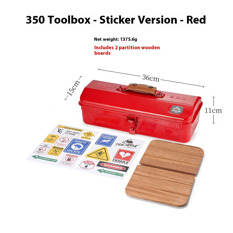 Outdoor Camping Werkzeugkiste mit Stickern – Bild 5 | LuxeStyle