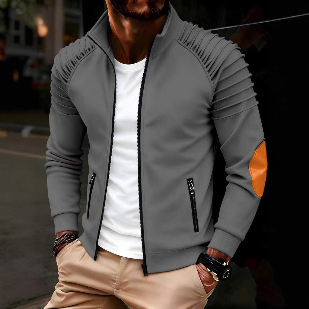 Winddichte Herren Freizeitjacke mit Stehkragen | LuxeStyle