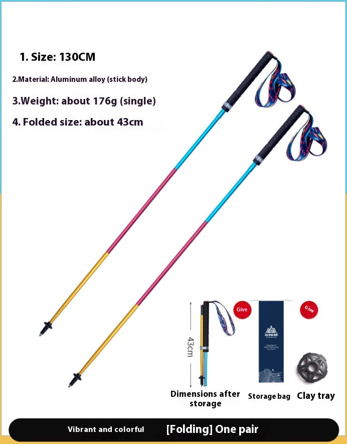 Zusammenklappbarer Carbon-Trekkingstock 110 cm – Bild 15 | LuxeStyle