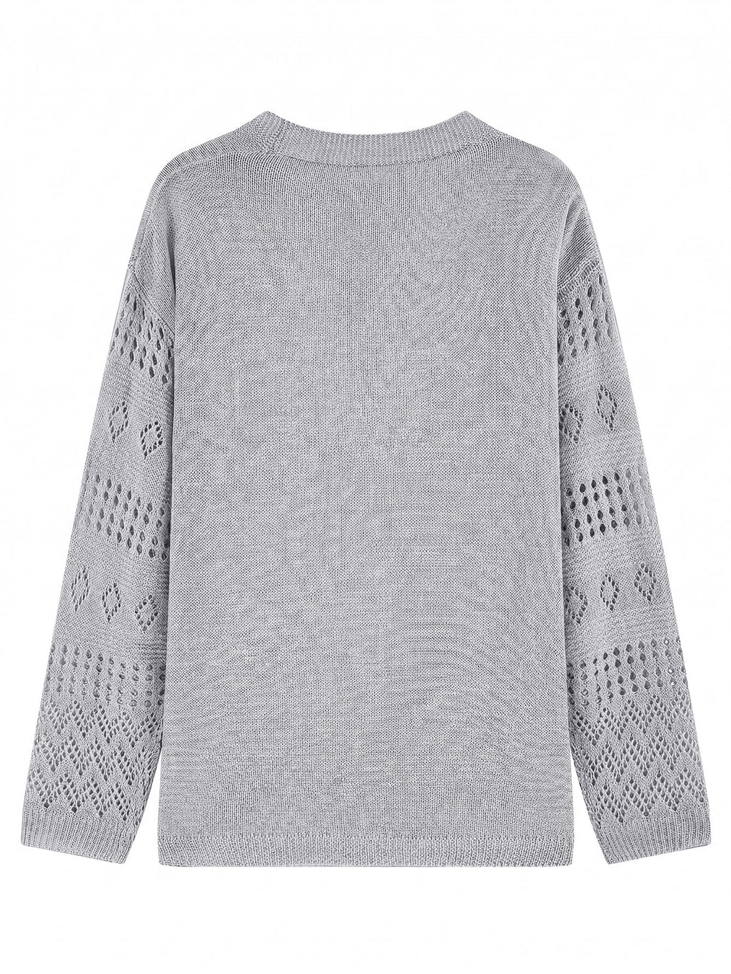 Boho-Kardigan mit Durchbrochen-Muster