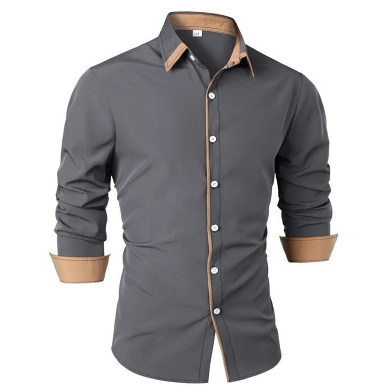 Männlicher Button-Front Cardigan aus Polyester – Bild 7 | LuxeStyle