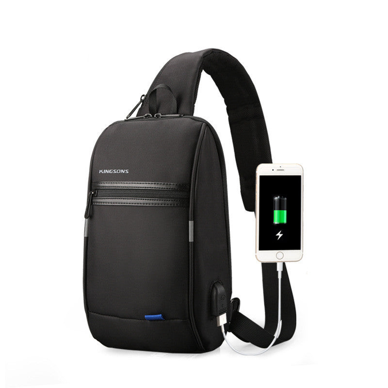 Crossbody Brusttasche mit USB-Ladeanschluss | LuxeStyle
