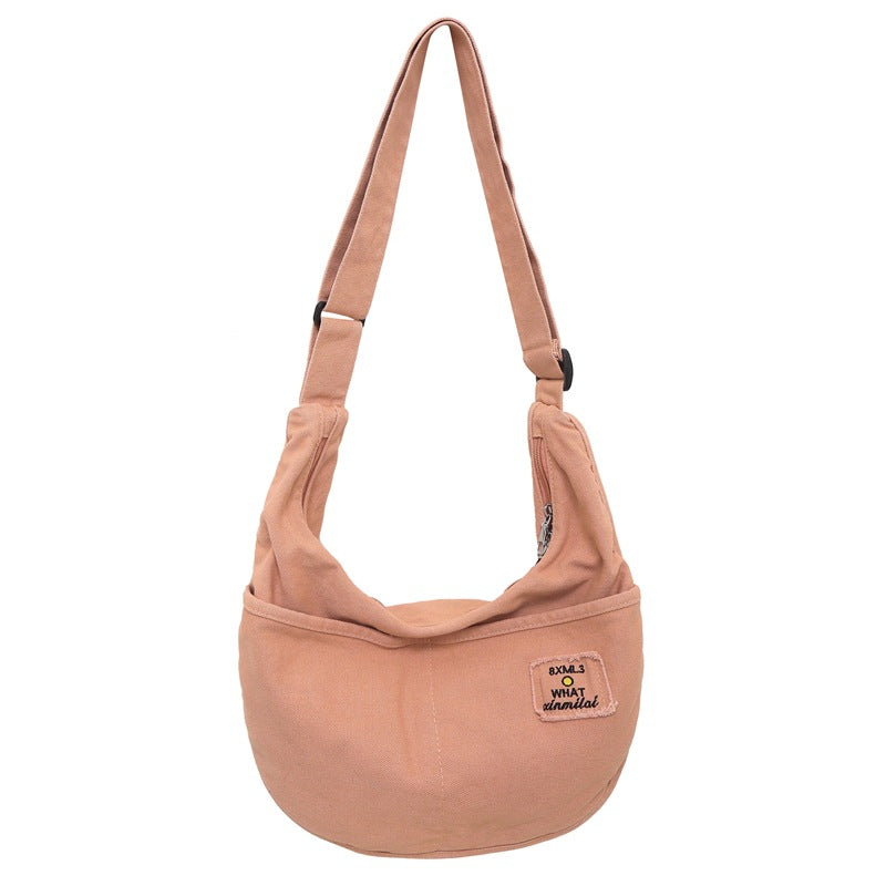 Canvas Schultertasche "All-match" mit grosser Kapazität