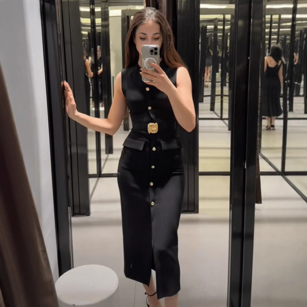 Ärmelloses Kleid im American-Stil – Bild 4 | LuxeStyle
