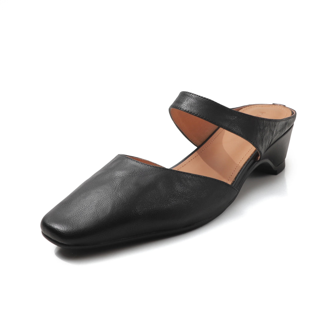 Handgefertigte Leder Mary Jane Mules