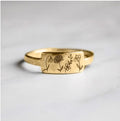 Blumenring aus Metall