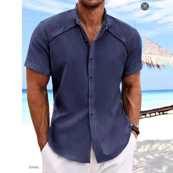 Kurzarm Freizeithemd Hawaiian Style – Bild 6 | LuxeStyle