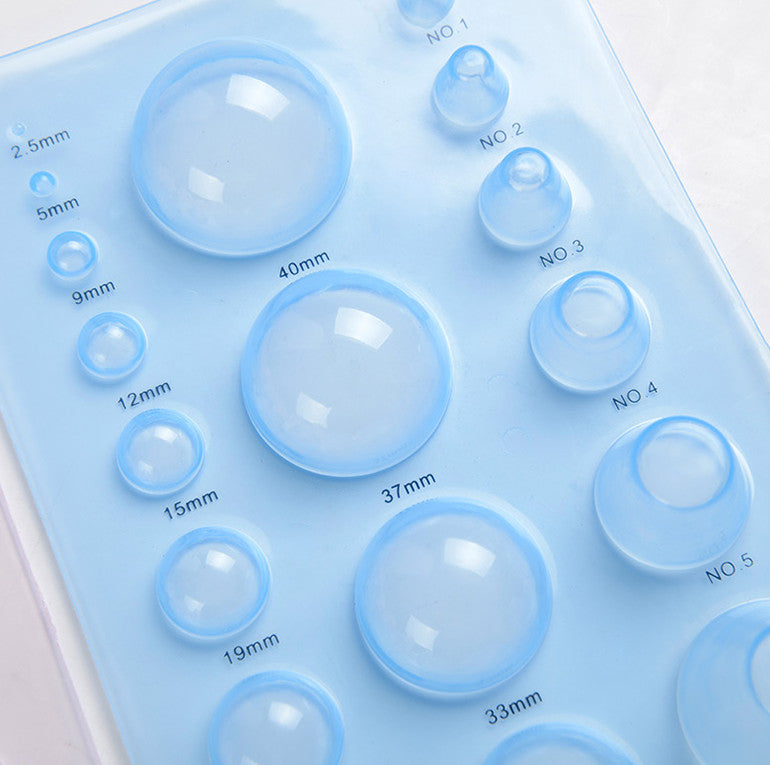 Bälle-Formbrett – 3 Reihen, transparent blau – Bild 2 | LuxeStyle