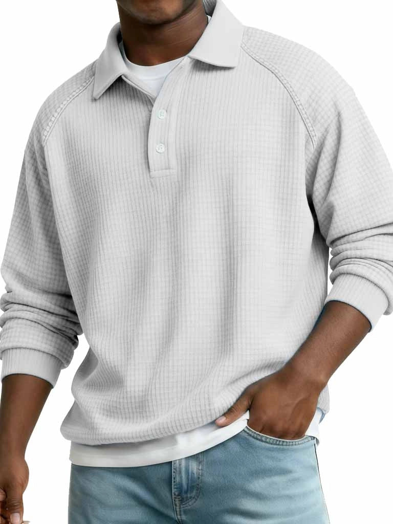 Langärmliges T-Shirt mit Karomuster – Bild 4 | LuxeStyle