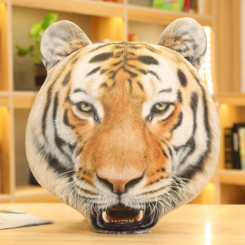 Kissen Tigerkopf Plüschtier | LuxeStyle