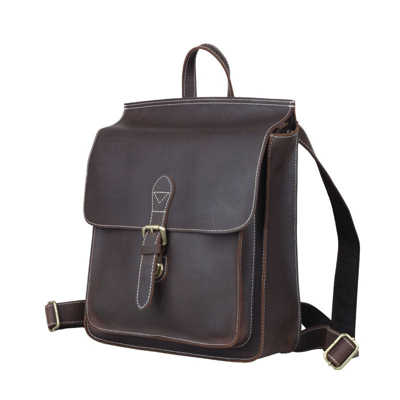 Leder-Rucksack im College-Stil – Bild 2 | LuxeStyle