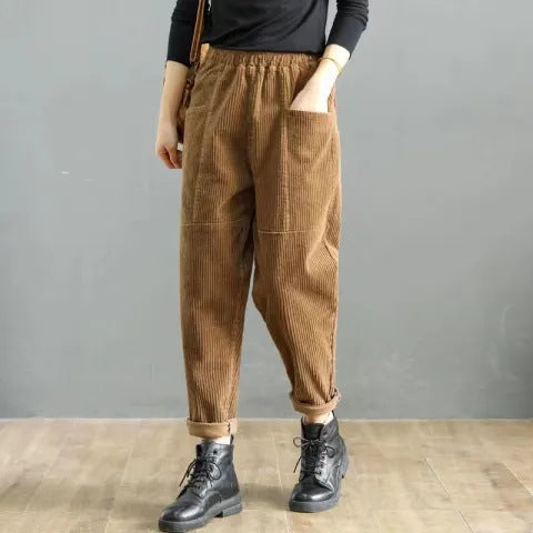 Hohe, lässige Plus-Size-Hosen