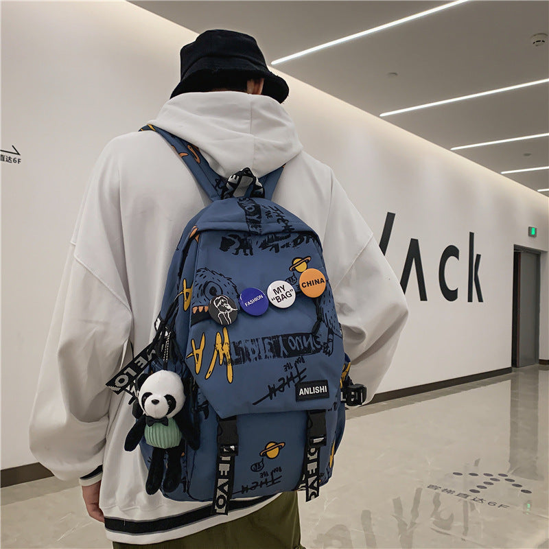 Grosse Grafitti-Rucksacktasche – Bild 5 | LuxeStyle