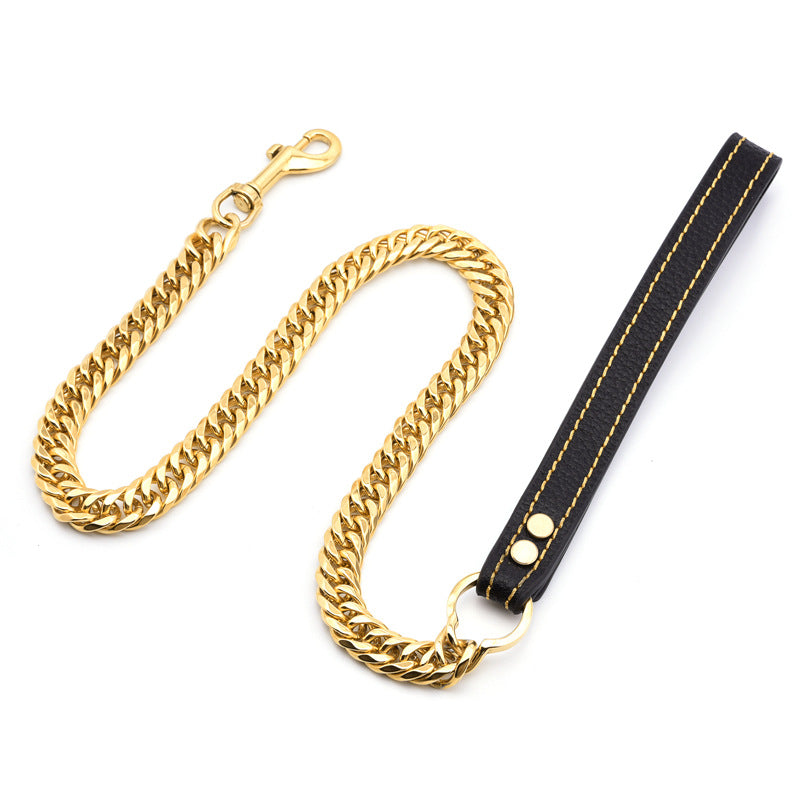 Hundeleine aus Titanstahl, 17mm breit – Bild 6 | LuxeStyle