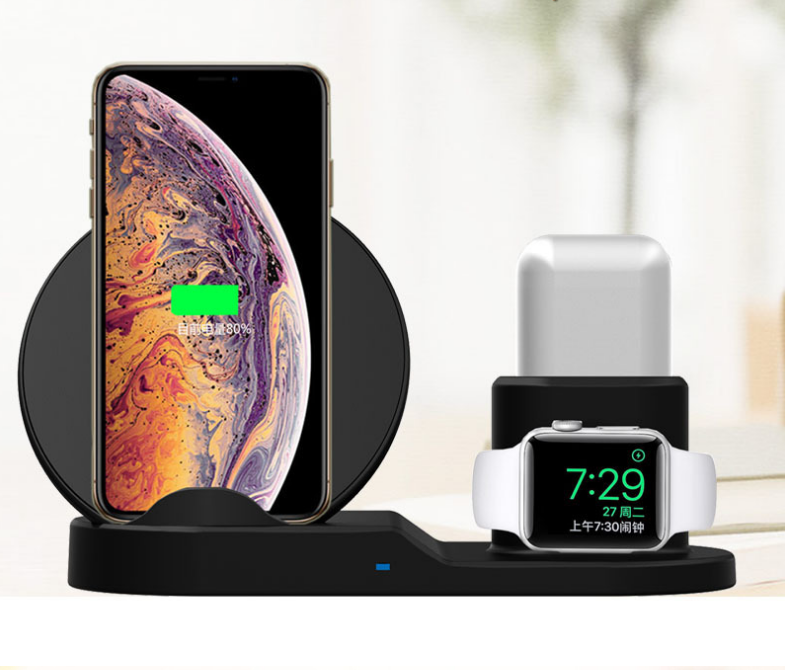 3-in-1 Kabelloses Ladegerät für Apple Geräte