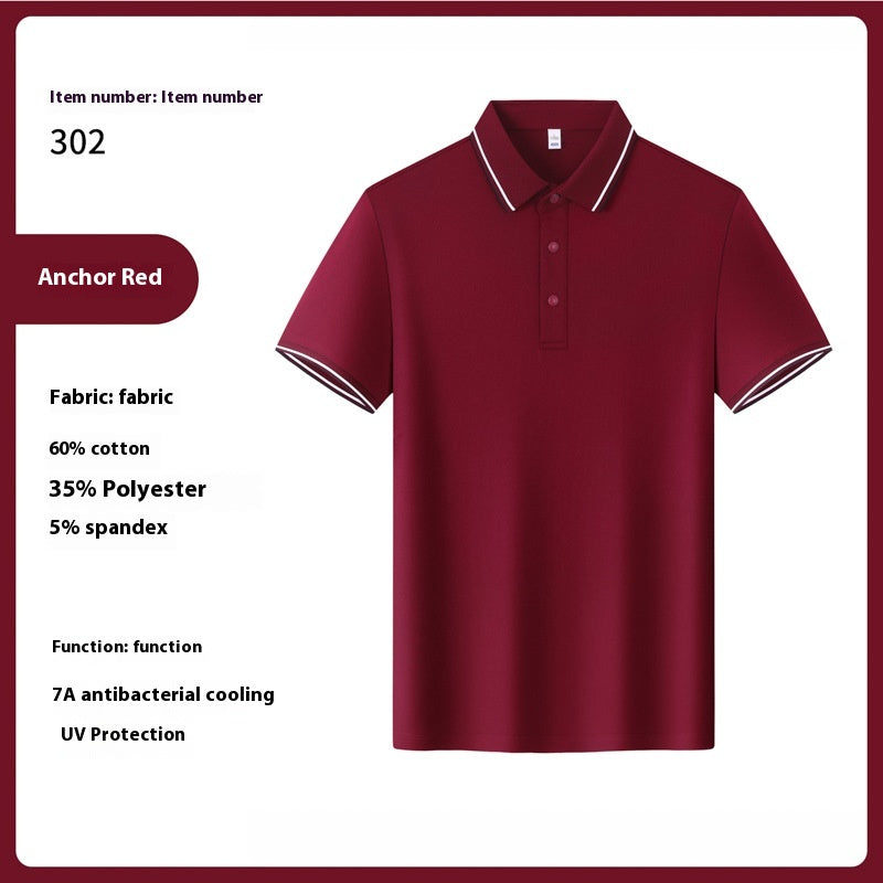 Herren Sommer T-Shirt mit Reverskragen – Bild 10 | LuxeStyle