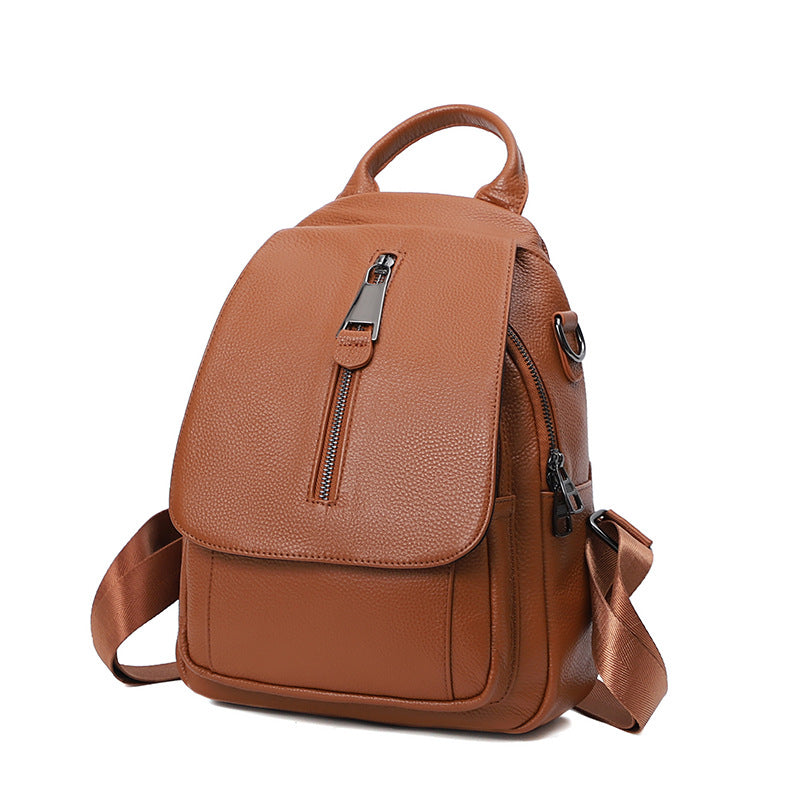Anti-Diebstahl Lederrucksack für Damen | LuxeStyle