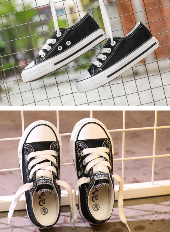 Kinder-Canvas-Schuhe mit Gummisohle – Bild 5 | LuxeStyle