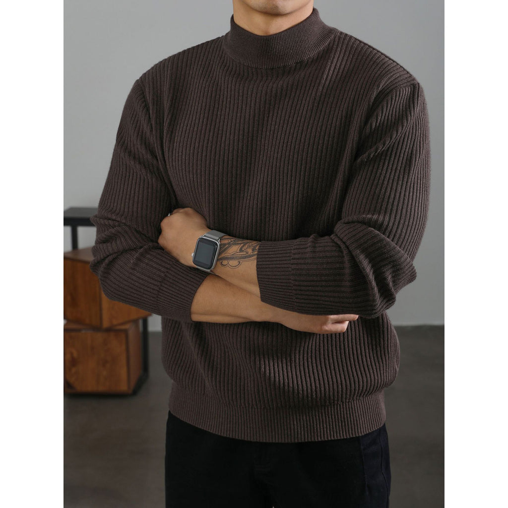 Herren Rollkragenpullover mit Streifen