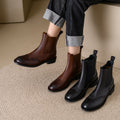 Elegante Stiefeletten aus Vollnarbenleder