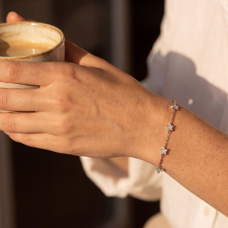 Silberarmband mit Lab-Grown Diamant