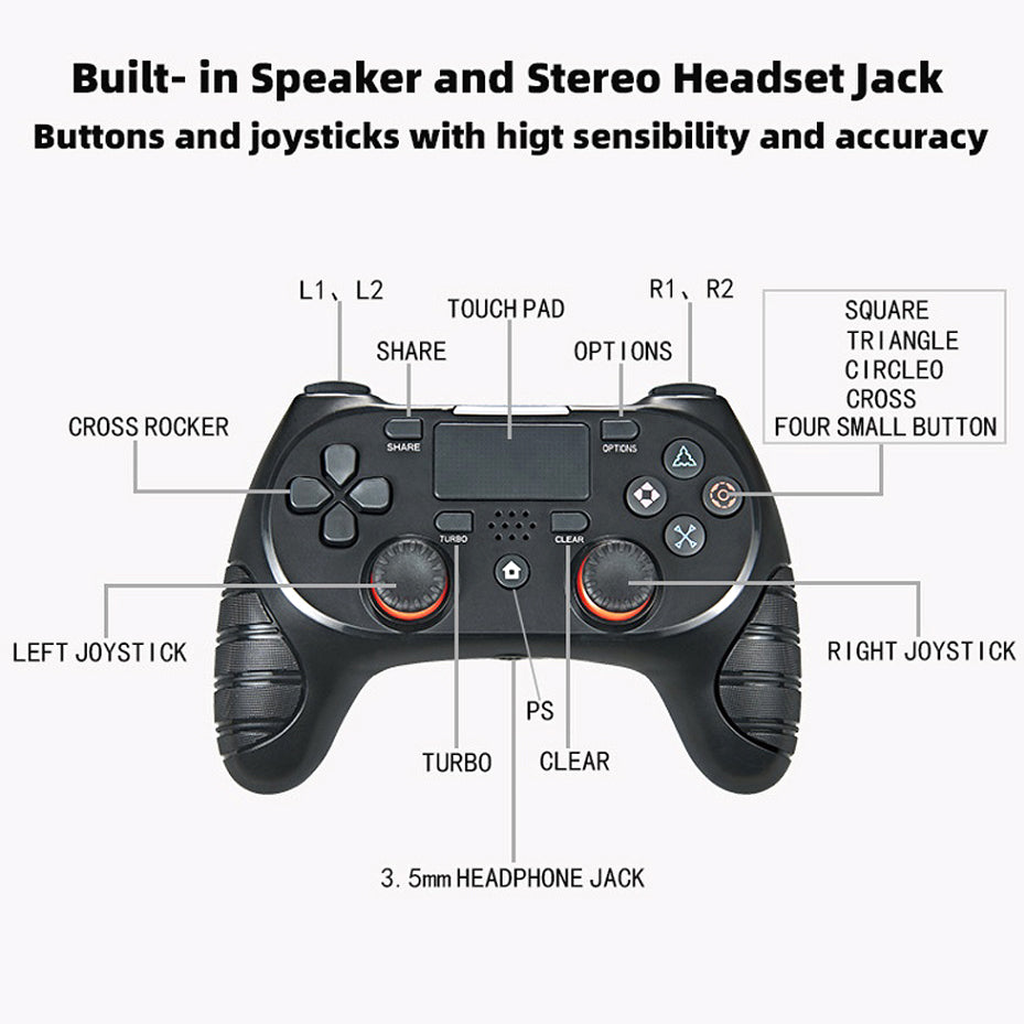 Dual-Vibrations Gamepad mit Licht