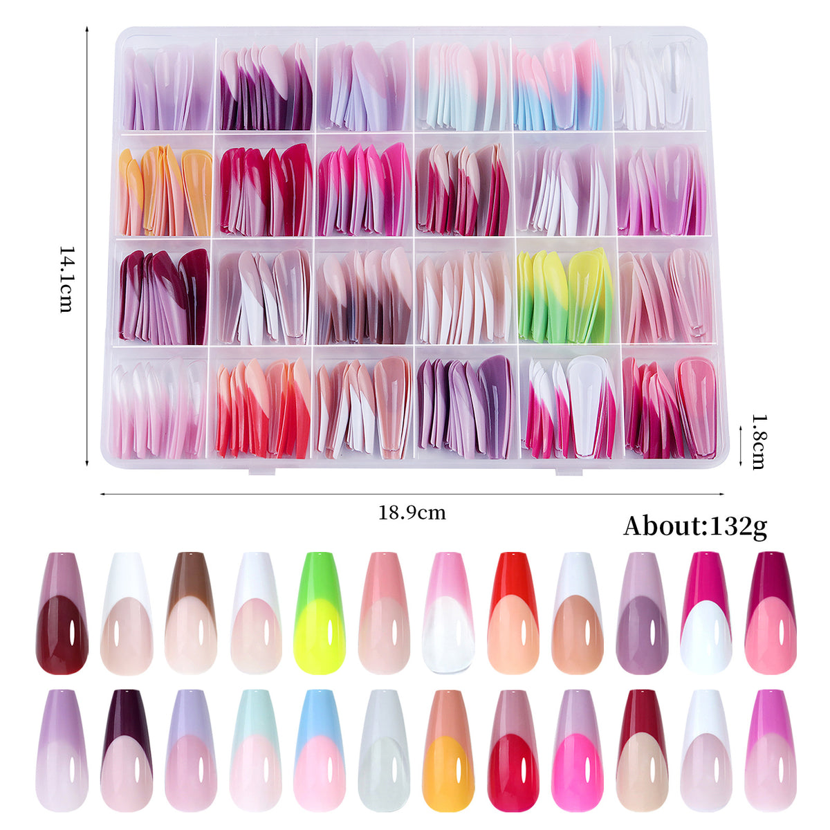 French Wear Nahtlose, ablösbare Nagelsticker – Bild 2 | LuxeStyle