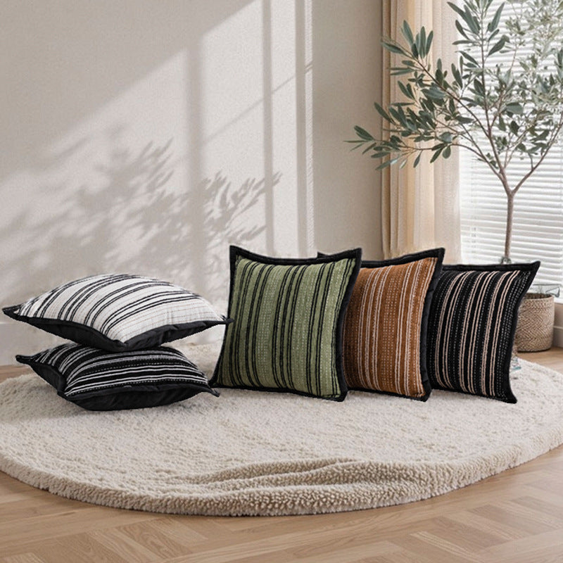 Gestreifter Jacquard-Kissenbezug – Bild 7 | LuxeStyle