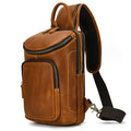 Herren Retro Umhängetasche aus Crazy Horse Leder