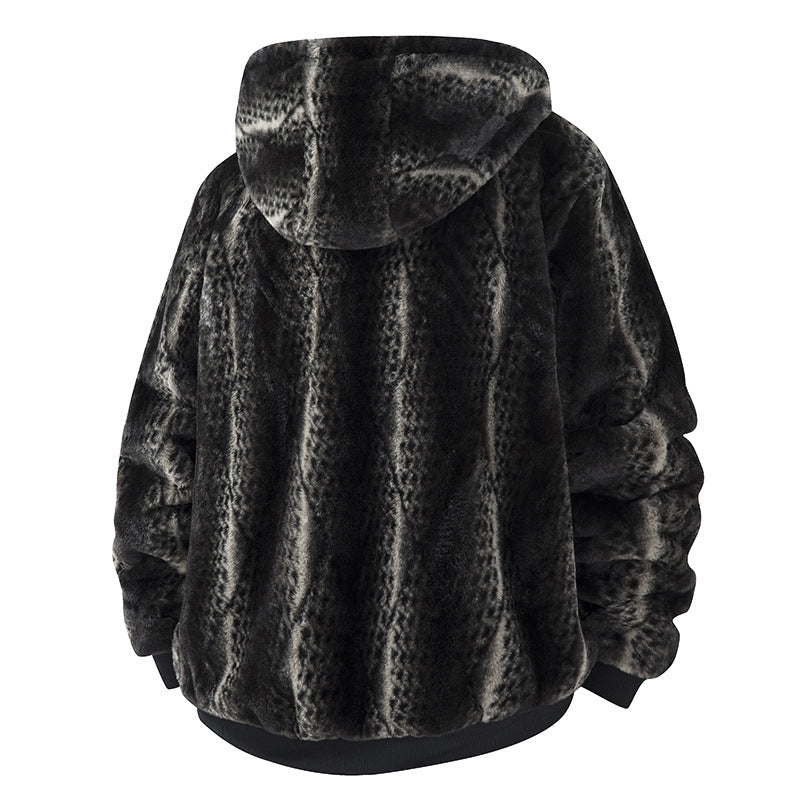 Herren Fleece-Cardigan mit Kapuze
