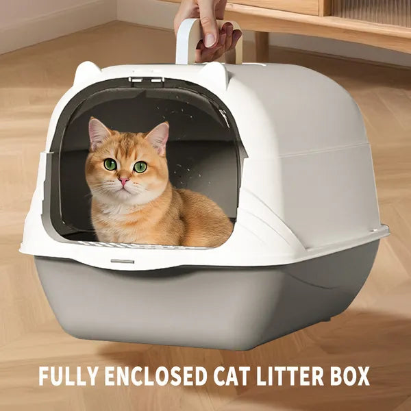 Geruchsneutrale Katzentoilette mit Schaufel & Matte