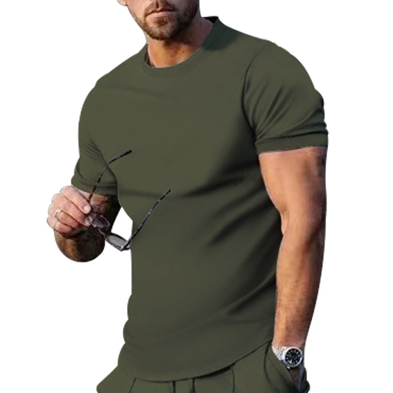 Herren Sommer Rundhals T-Shirt