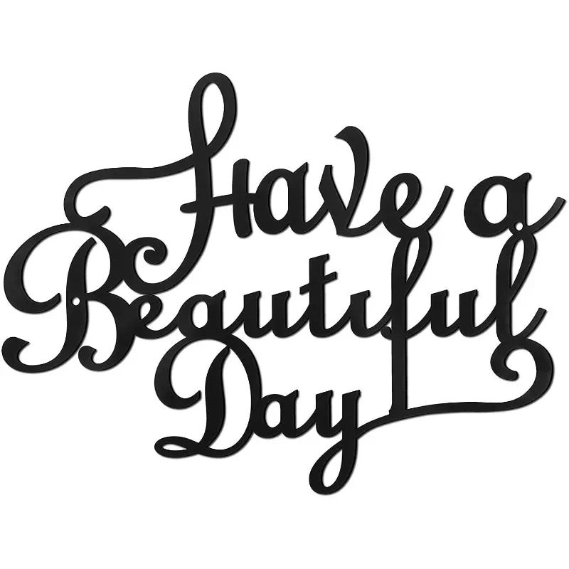 Wanddekoration aus Eisen – Have A Wonderful Day – Bild 5 | LuxeStyle