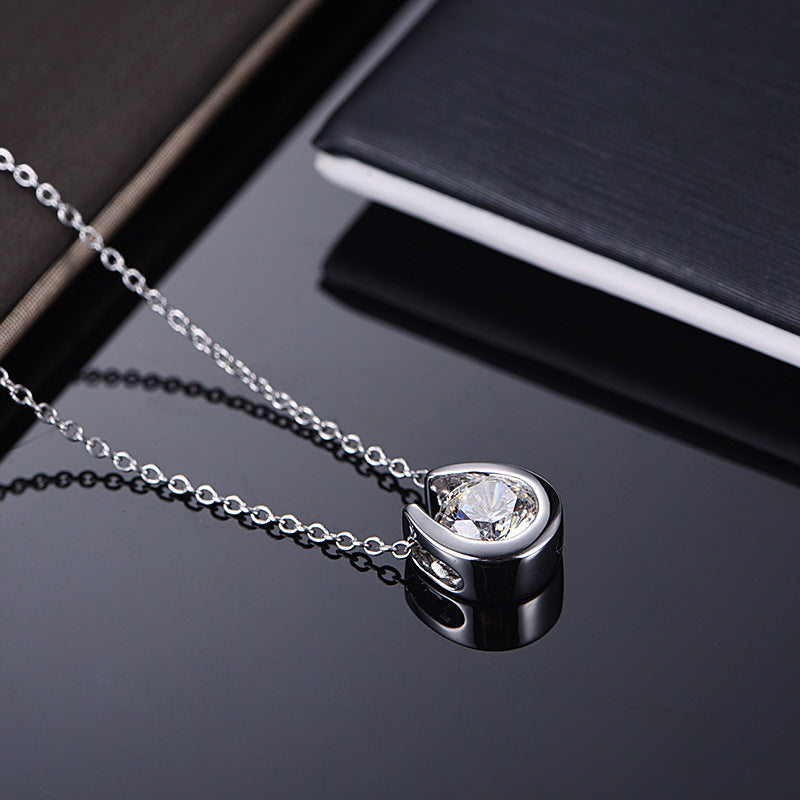 Minimalistisches Moissanite-Halskette