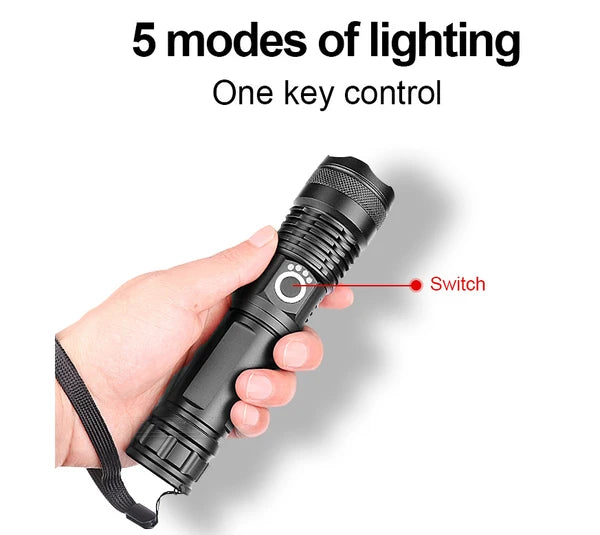 USB-LED-Taschenlampe extrem hell