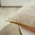 Luxuriöser Jacquard Kissenbezug mit Streifen