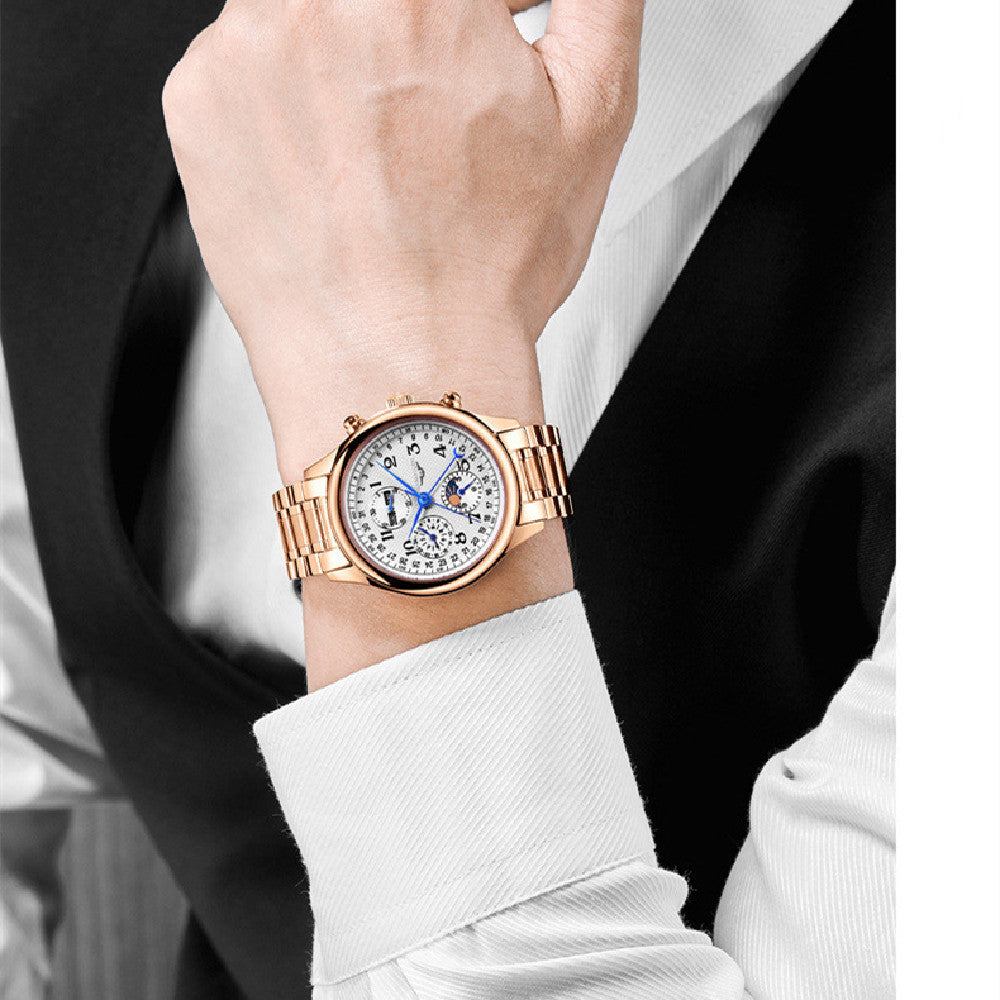 Herrenuhr mit ewigem Kalender und Mondphase – Bild 4 | LuxeStyle