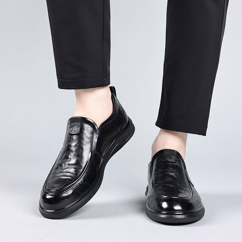 Business-Casual Slipper aus Vollnarbenleder