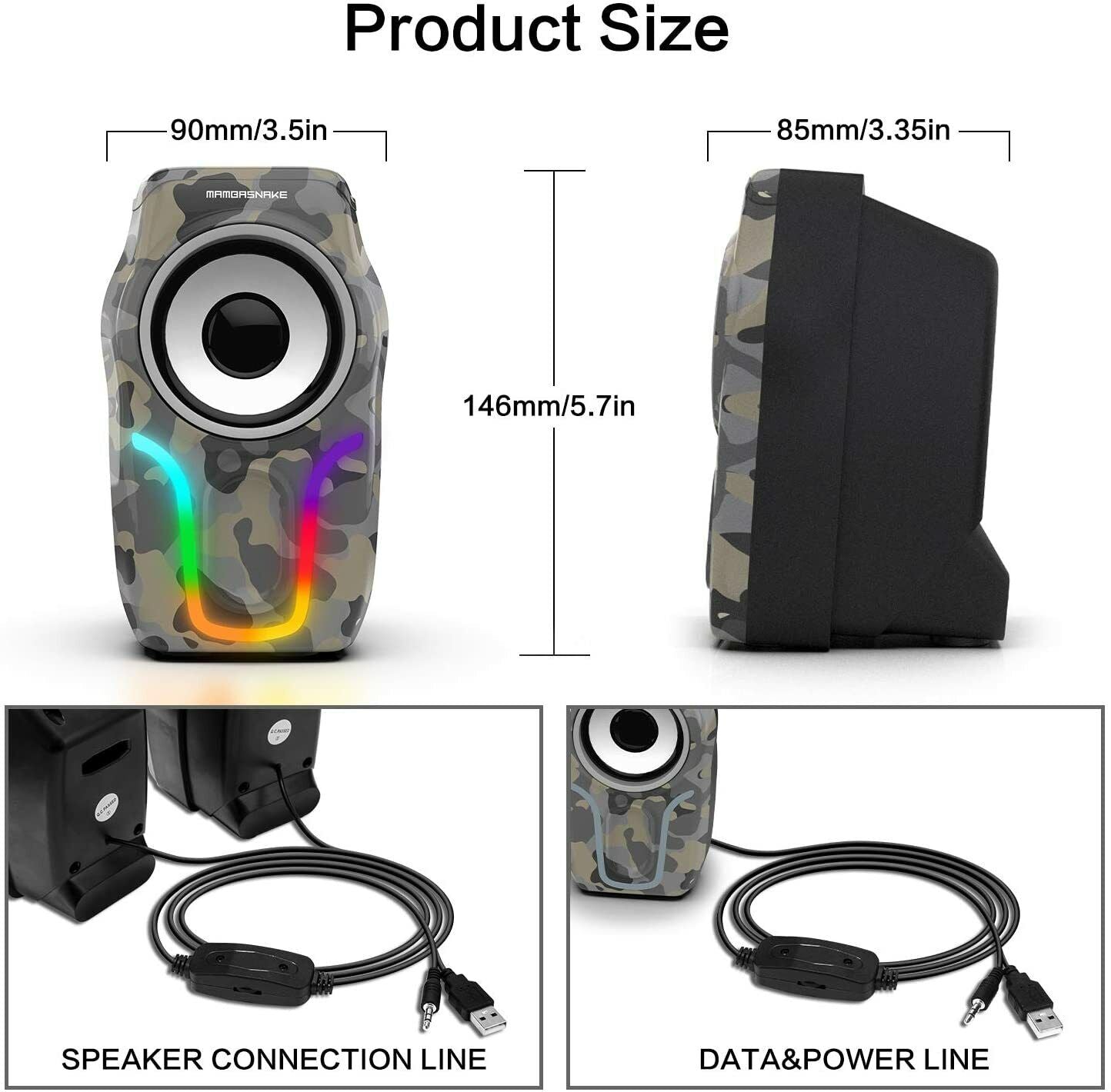 Bluetooth-Lautsprecher «Echo» · RGB-Licht