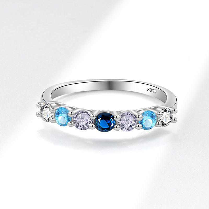 S925 Sterling Silber Ring mit runden Strasssteinen – Bild 7 | LuxeStyle