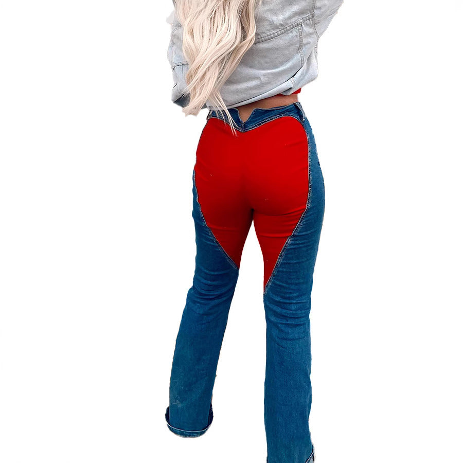 Farb-Block Jeans