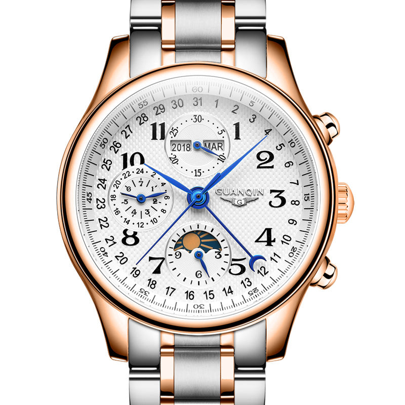 Herrenuhr mit ewigem Kalender und Mondphase – Bild 6 | LuxeStyle