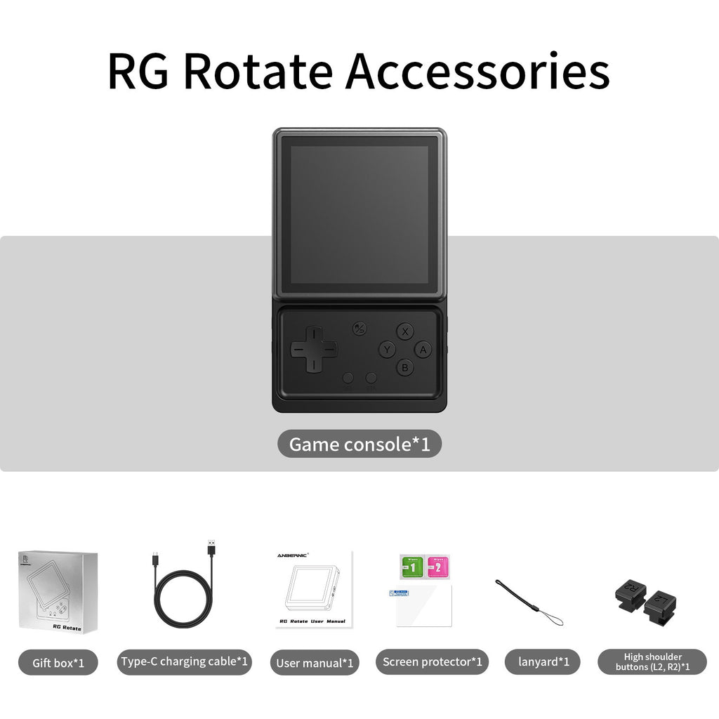 Handheld mit drehbarem Bildschirm